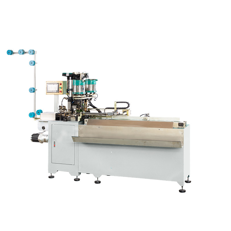 Latest nylon zipper top stop machine factory for apparel industry