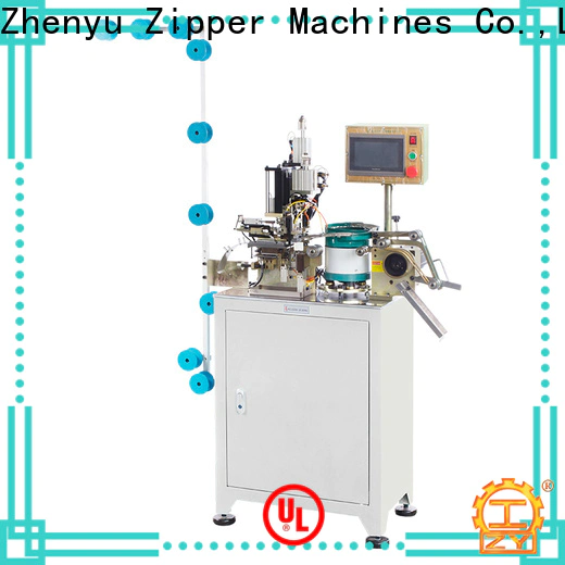 ZYZM metal slider mounting top stop zipper machine factory for apparel industry