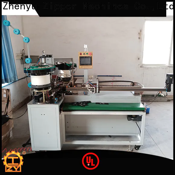 Top zipper slider mounting and cutting machine for luggage factory for luggage bag zipper production