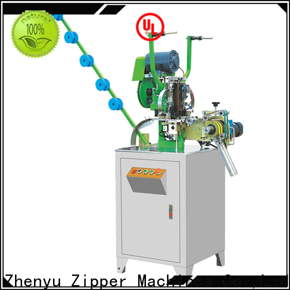 ZYZM metal slider mounting top stop zipper machine Supply for zipper production