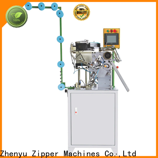 Latest invisible zipper slider mounting machine factory for apparel industry