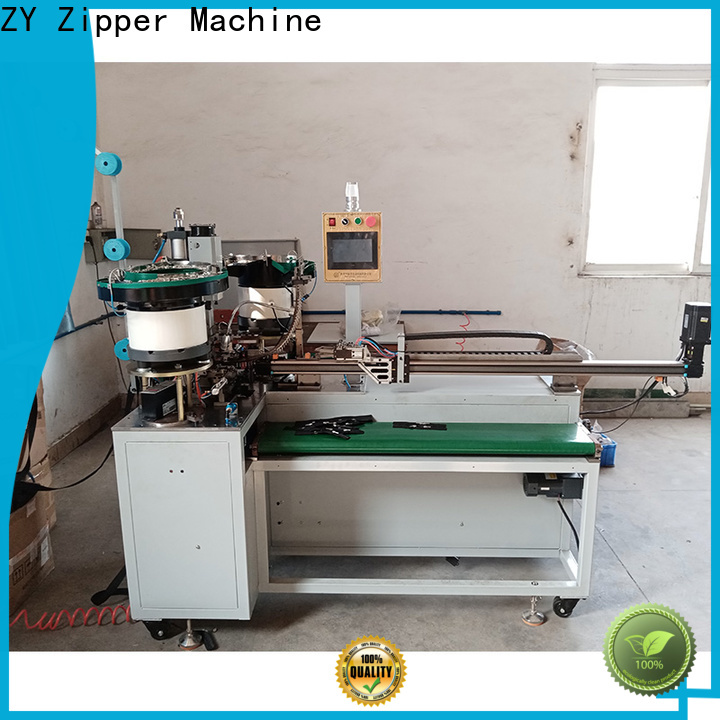Latest zipper slider mounting and cutting machine factory used in nylon zipper production