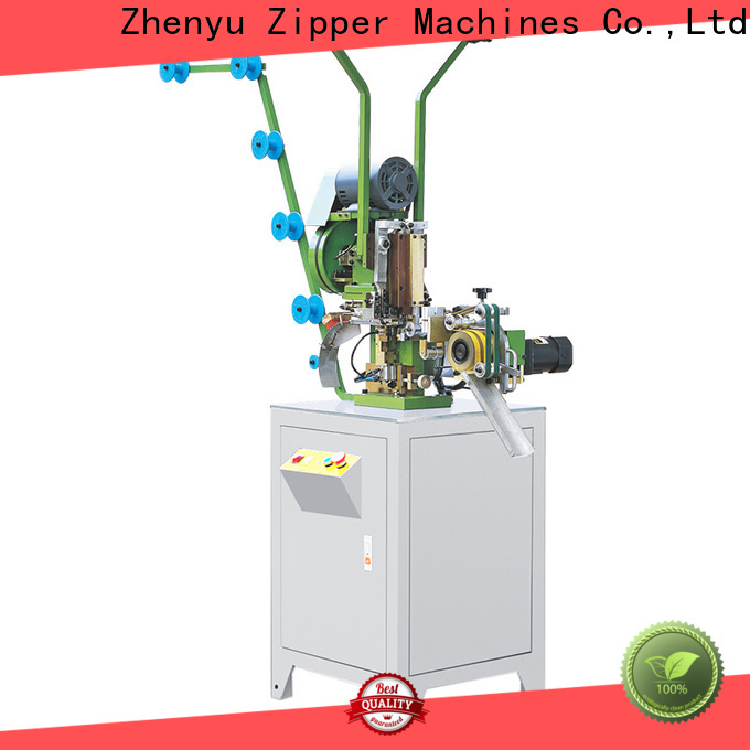 ZYZM metal slider mounting top stop zipper machine manufacturers for zipper production