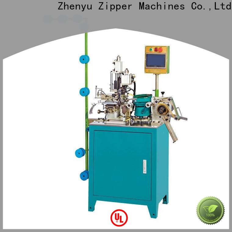 ZYZM Latest metal slider mounting top stop zipper machine Suppliers for zipper manufacturer